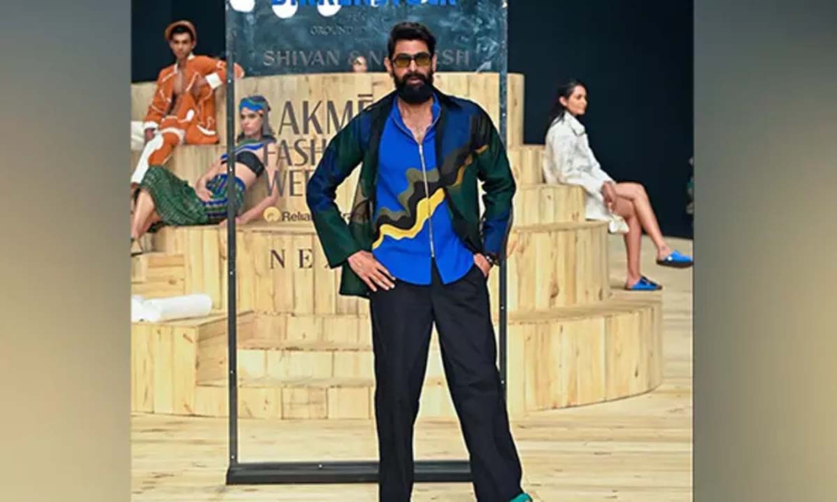 Rana Daggubati unleashes his cool fashionable avatar at Lakme Fashion Week 2023