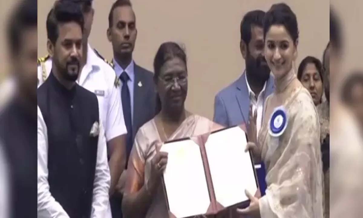 69th National Film Awards: Alia Bhatt receives Best Actress honour for 'Gangubai Kathiawadi'