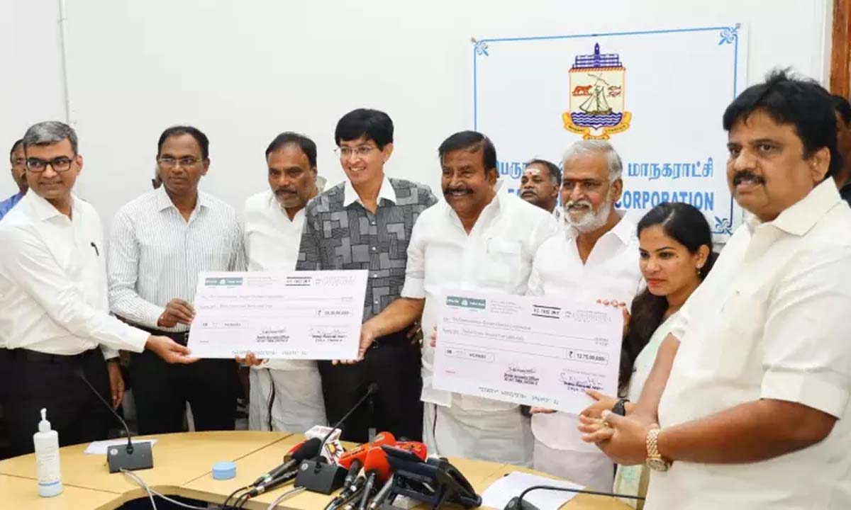 CMDA hands over funds to GCC to improve truck terminal at Madhavaram