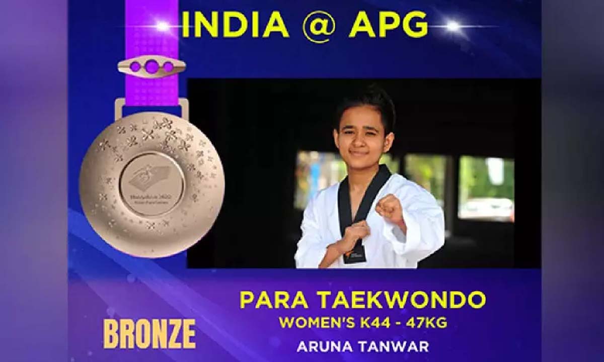 Para Asian Games: Aruna captures bronze medal in Taekwondo