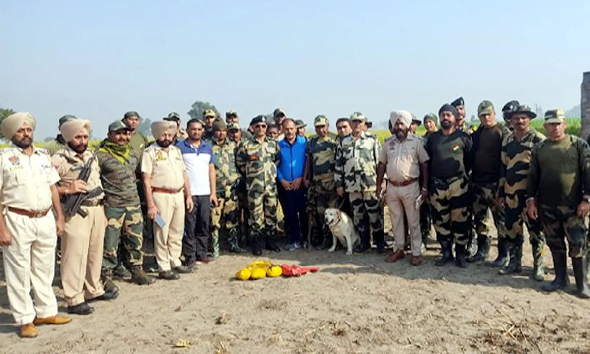 Drugs recovered from Tarn Taran by BSF and Punjab Police