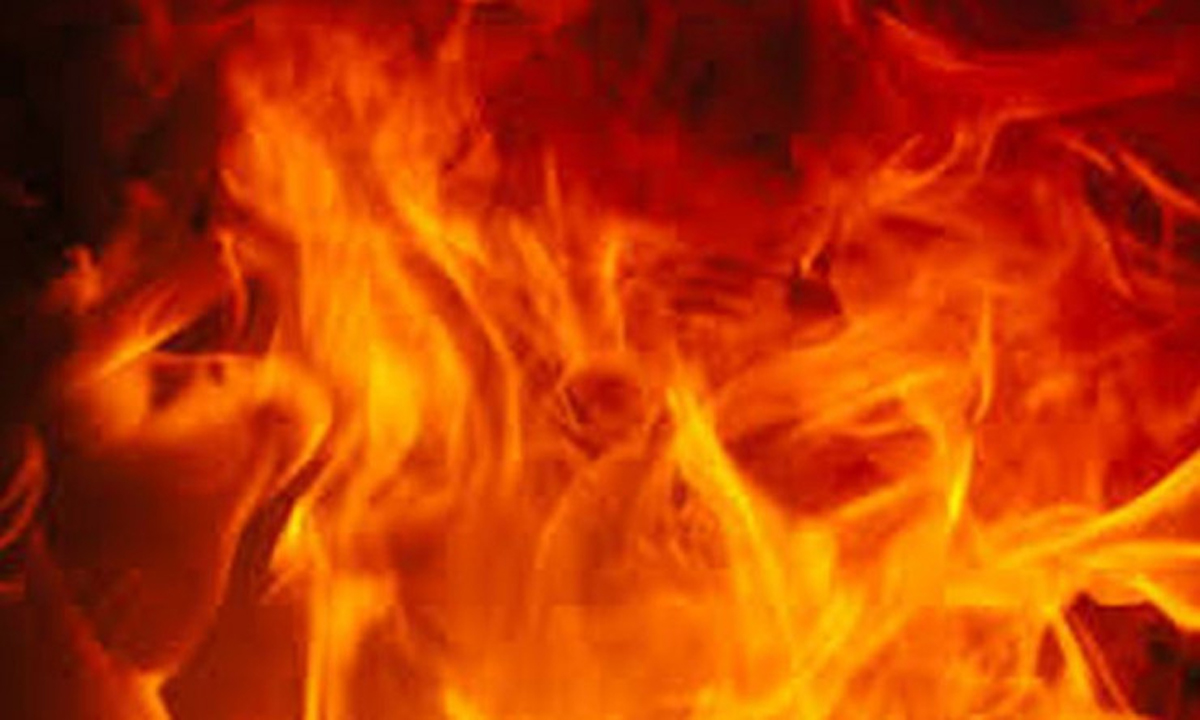 Fire blazes in hardware shop on Gangapur Road