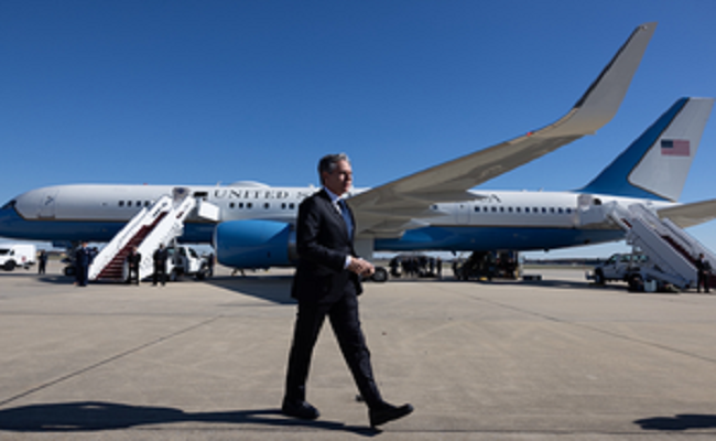 Tel Aviv: Accompanied by the newly-confirmed US Amabassador to Israel Jack Lew, Secretary of State Antony Blinken arrived in Tel Aviv on Friday, marking his third visit to the Jewish nation since the Hamas launched its war on October 7. During the visit, Blinken, who traveled twice to Israel last month in the wake of the unprecedented attack, will meet Prime Minister Benjamin Netanyahu and other senior government officials. Ahead of his departure, the top US diplomat said in a post on X: “On my way to Tel Aviv for more diplomacy during an incredibly challenging time. We will continue to work with regional leaders to protect civilians and prevent the spread of conflict. “We remain focused on two states and broader peace and security in the region.” Addressing reporters in Washington D.C. on Thursday night, Blinken said that he planned to talk to the Israeli government about “the ongoing campaign against the Hamas terrorist organization” and “steps that need to be taken to protect civilians”. The Secretary noted that he intended to discuss about the hostage situation but declined to provide details about the “concrete steps” to better protect civilians. When asked whether Israel has shown restraint in its offensive so far, he said this was “a crossfire of Hamas’ making”, CNN reported. “When I see a Palestinian child, a boy or girl, pulled from the rubble of a collapsed building – that hits me in the gut as much as seeing a child in Israel or anywhere else… This is something that we have an obligation to respond to, and we will,” he said. Blinken further stressed that continued flow of that humanitarian aid and ongoing departure of civilians will also be a part of the discussions during his latest trip. His last priority in Israel is to discuss “how we can set the conditions for a durable, sustainable peace; durable, sustainable security for Israelis and Palestinians alike”, the top diplomat noted.