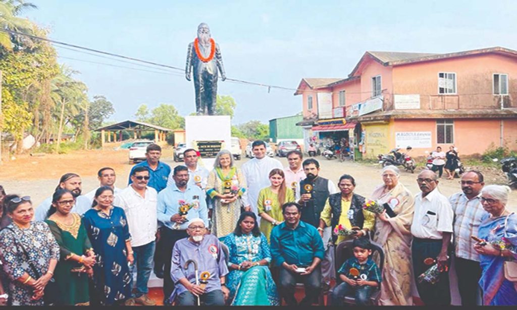 Ambelim Payat honors the 'Father of Opinion Poll', unveils the statue of Jack Sequeira