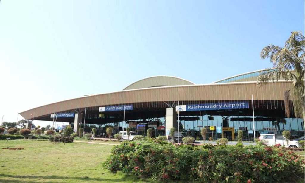 Union Minister Jyotiraditya Scindia lays the foundation stone of a new terminal worth Rs 350 crore at Rajahmundry Airport