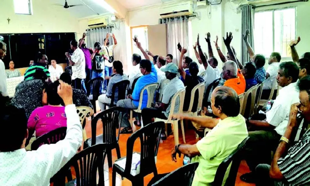 Villagers took out a rally against pay-parking on Colva coast