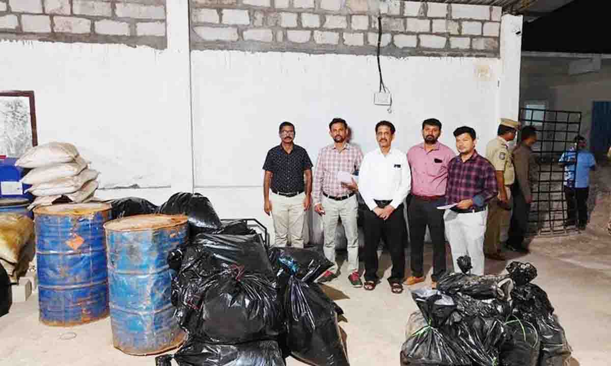 DCA sleuths bust illegal drug manufacturing facility in Khammam