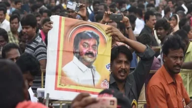 CHENNAI: Funeral of 'Captain' Vijayakanth begins from Island Ground