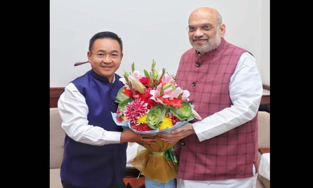 Sikkim Chief Minister P.S. Tamang placed the demand for ST status before Amit Shah