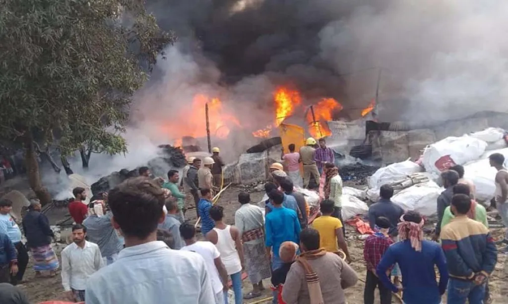 Fire breaks out in plastic recycling unit in Malda