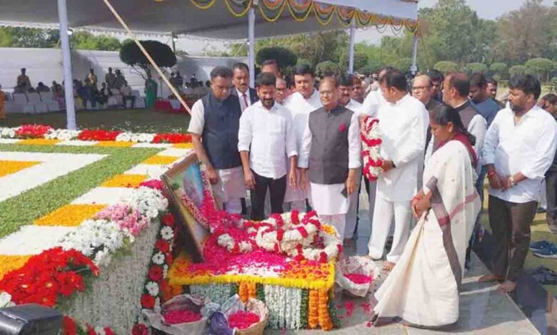 Chief Minister paid tribute to PV Narasimha Rao on his death anniversary