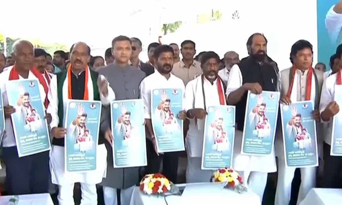 CM Revanth Reddy launches Maha Lakshmi, Rajeev Aarogyasri