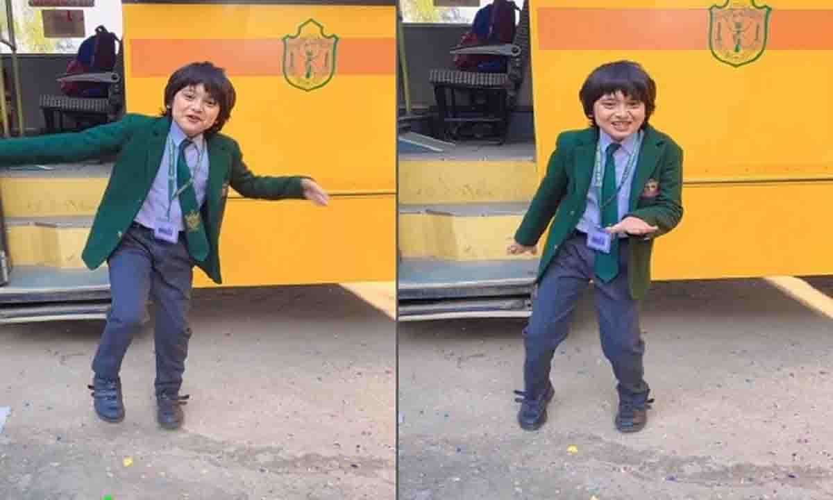 Cute schoolboy's dance video on Uttarakhandi song goes viral