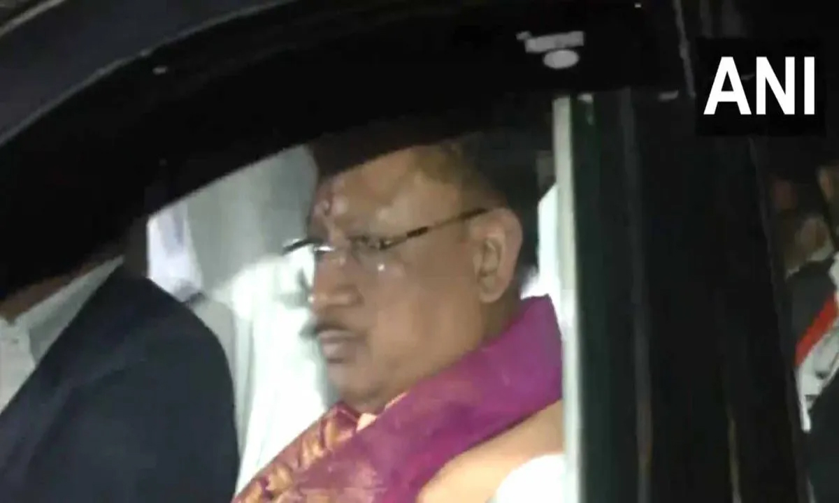 Chief Minister Vishnu Dev reached JP Nadda's residence.