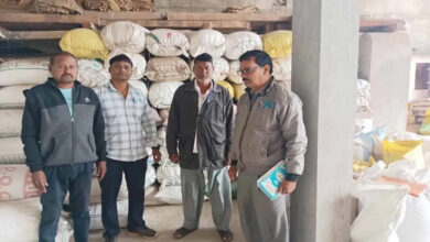 Food department raided, 200 quintals of paddy and tractor seized