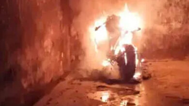 Someone set teacher's bike on fire, it burnt to ashes