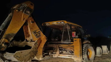 Illegal excavation of soil, JCB seized