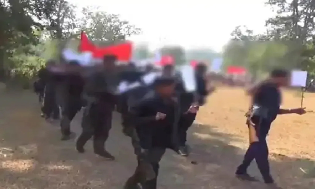 Naxalites took out a rally, then released a blurred video