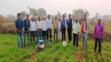 Demonstration of nano urea spraying by drone in Vikas Bharat Sankalp Yatra