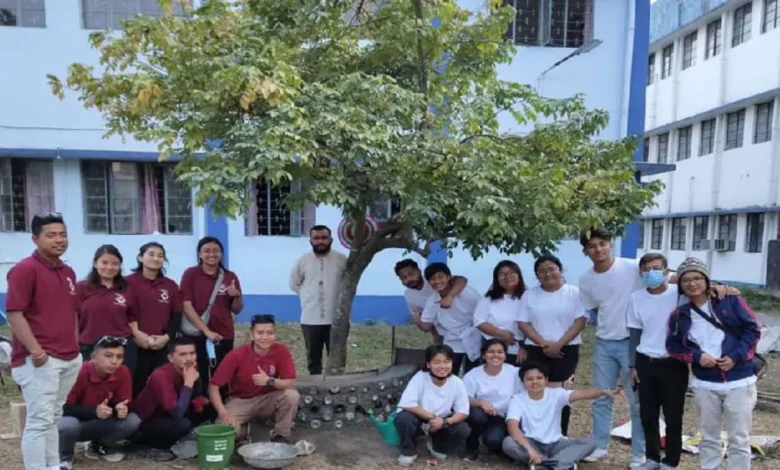 Siliguri: Eco-bricks for eco-friendly campus, NBU students recycling waste and plastic bottles