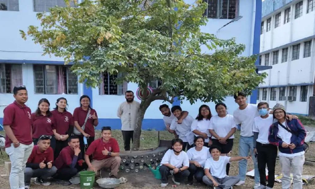 Siliguri: Eco-bricks for eco-friendly campus, NBU students recycling waste and plastic bottles