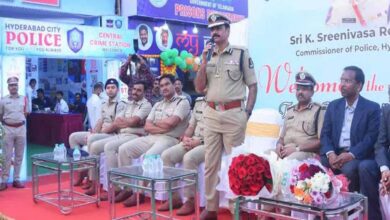 Hyderabad: CP Kothakota Srinivas Reddy unveils police stalls at the exhibition