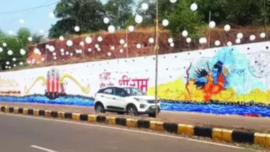 MARGAO: Huge crowd gathers at 'The Great Wall of Shri Ram' in Sanvordem
