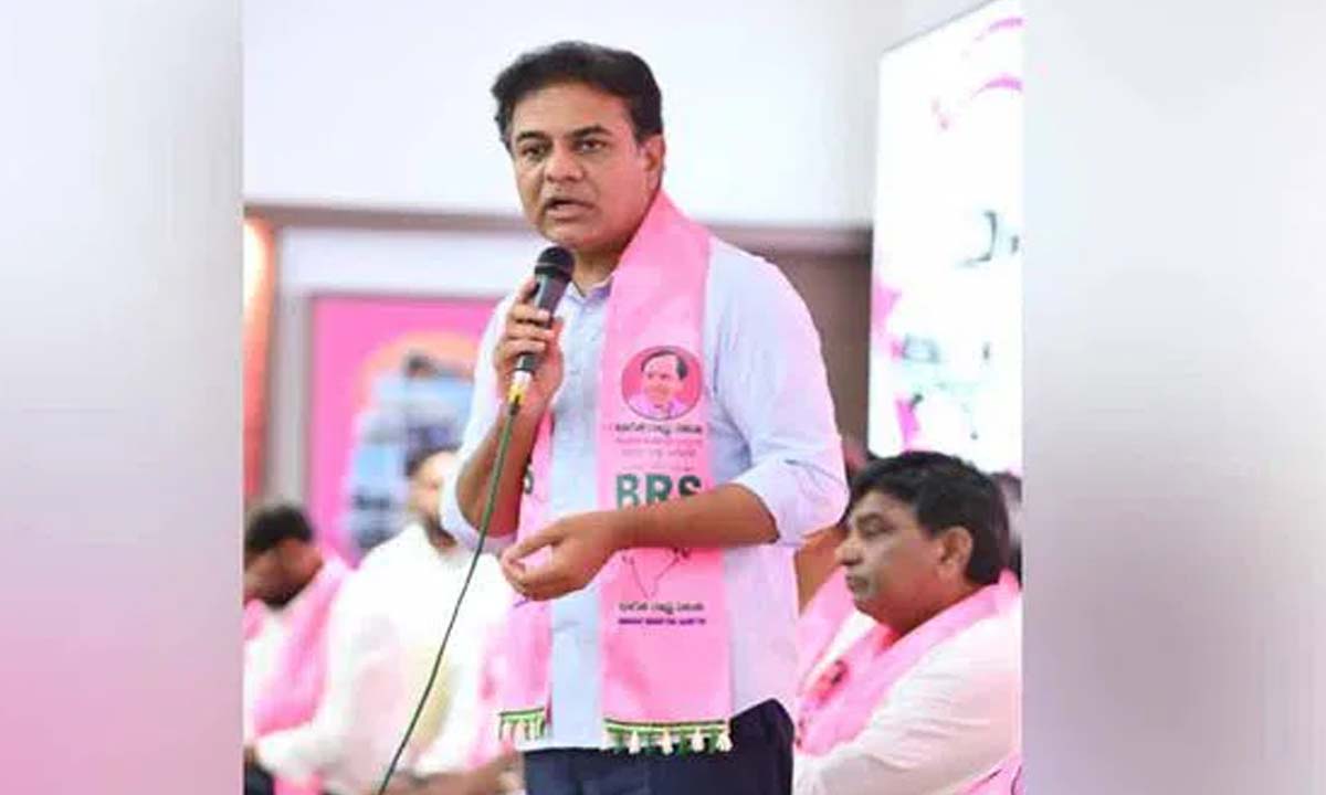 KTR said that the Congress government is already losing the trust of the people