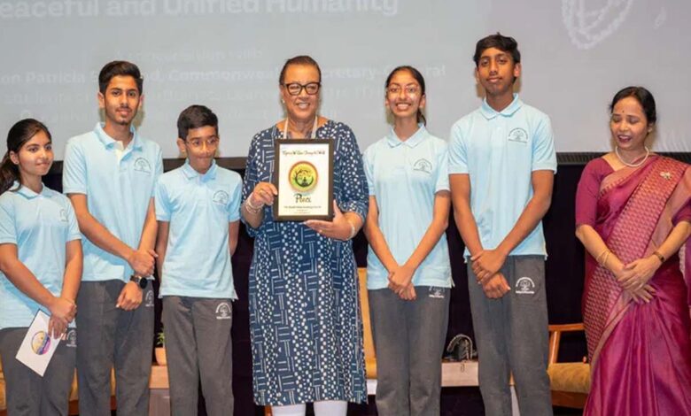 Hyderabad: Commonwealth Secretary General receives Heartfulness Changemaker Award