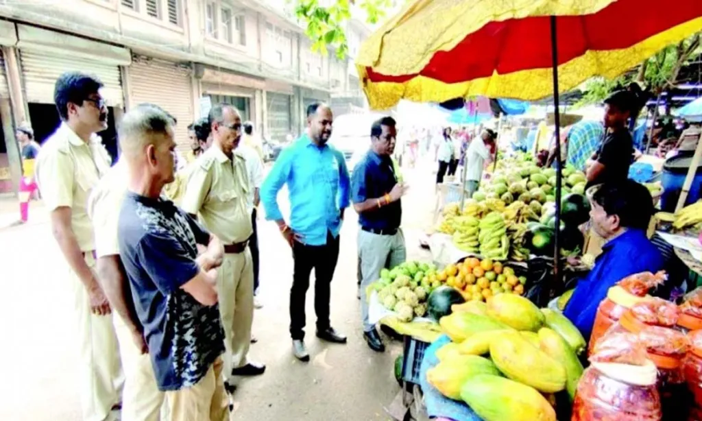 VASCO: Mormugao civic body warns vendors encroaching on roads