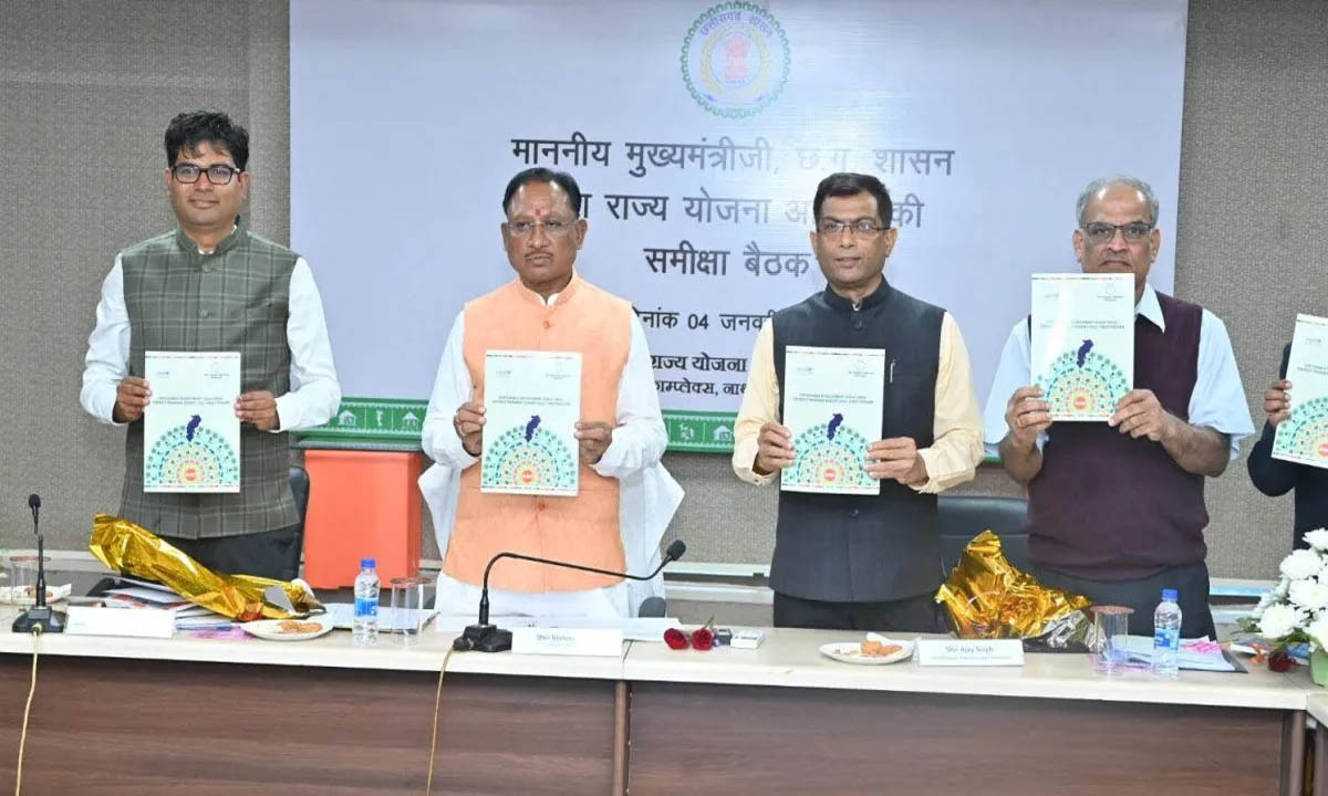 Chief Minister Sai releases SDG District Progress Report, 2022 Chhattisgarh