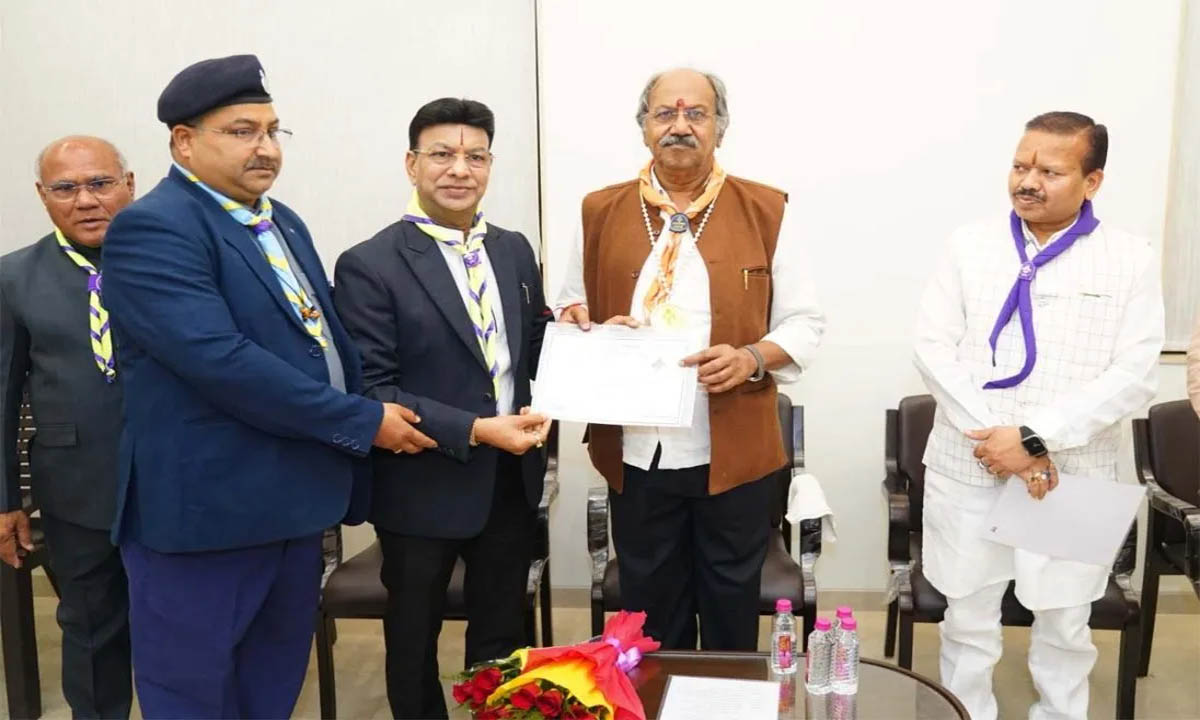 Education Minister Brijmohan Aggarwal became the president of Bharat Scouts and Guides Chhattisgarh.