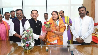 Women and Child Development Minister Lakshmi Rajwade takes charge in the ministry