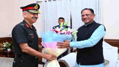 Lieutenant General PS Shekhawat met the Chief Minister