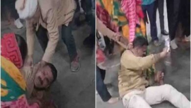 Police constable beaten by man and woman, watch video