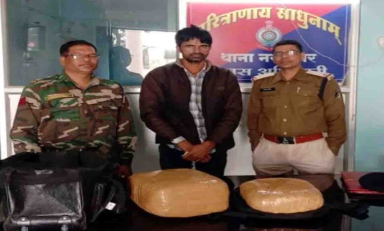 15 kg ganja seized from bus, one accused arrested