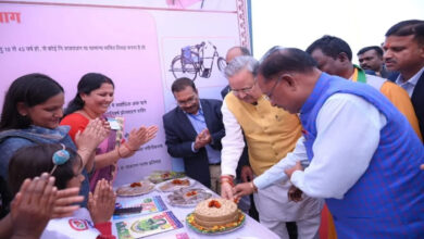 Seeing the cake in the hands of the children, Chief Minister Sai asked, whose birthday is it?