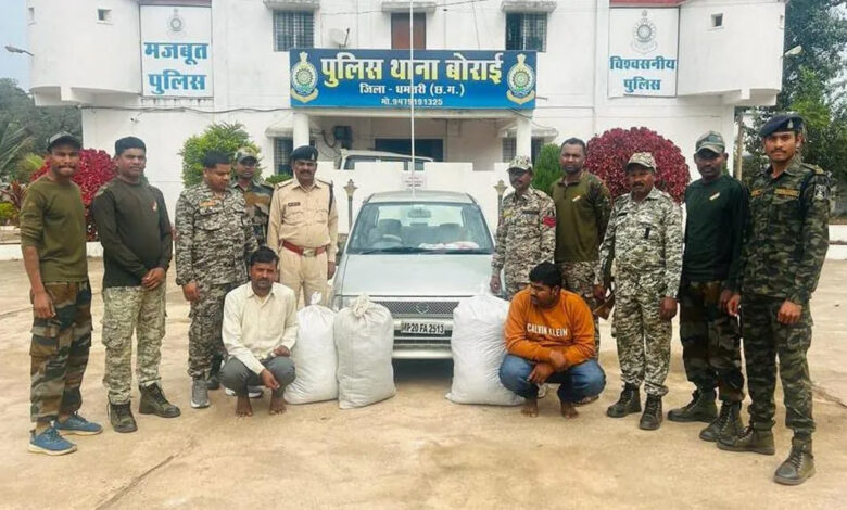 Ganja worth Rs 10 lakh recovered from Maruti car, two smugglers arrested