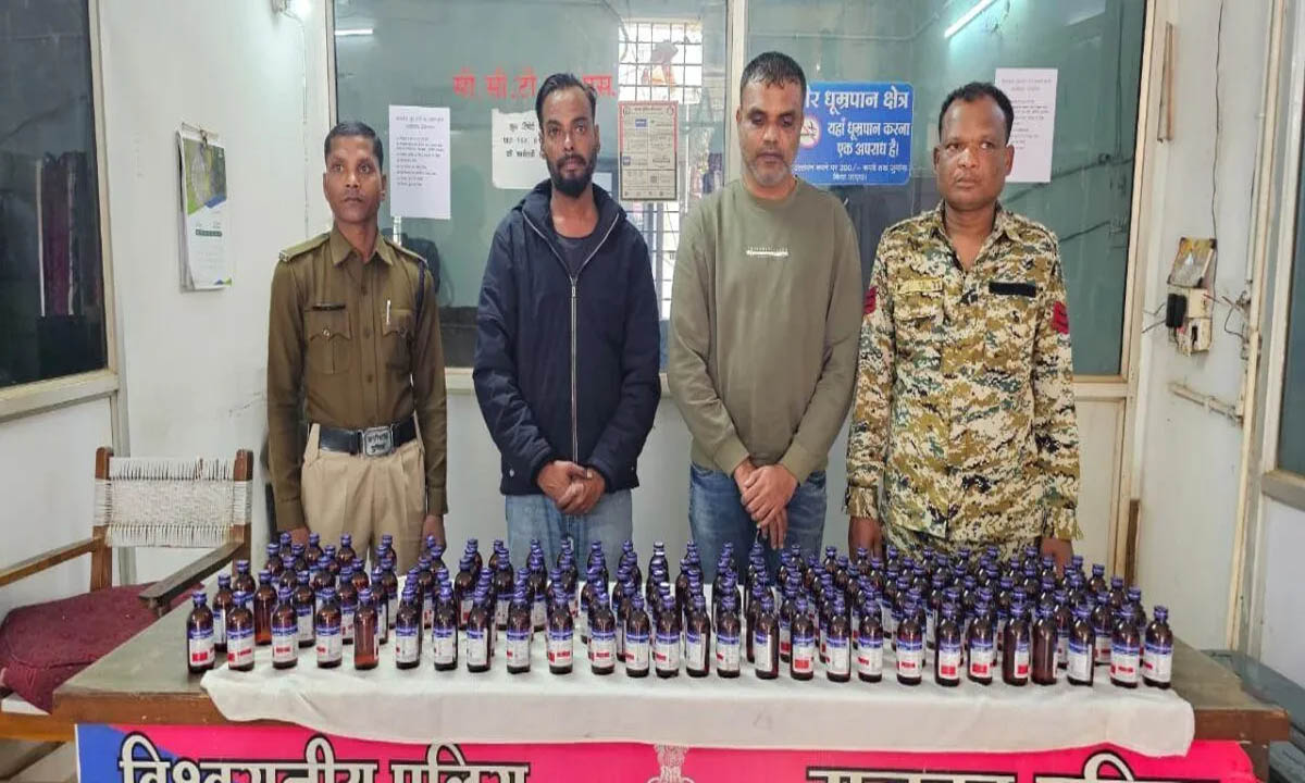 Three arrested with 50 intoxicating syrups