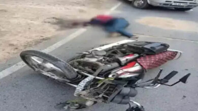 A speeding trolley crushed a young man riding a bike