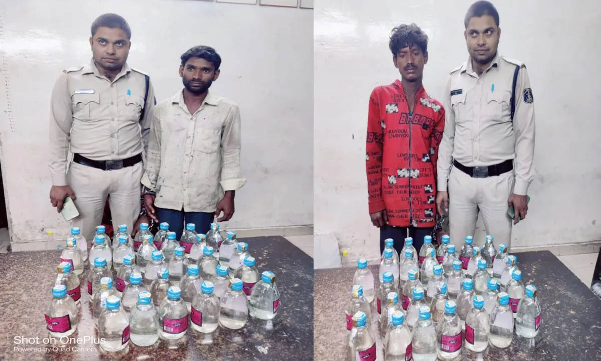 Liquor smuggling curbed, two arrested again in Khamtarai