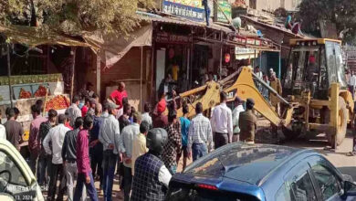 Bulldozer started on illegal occupation