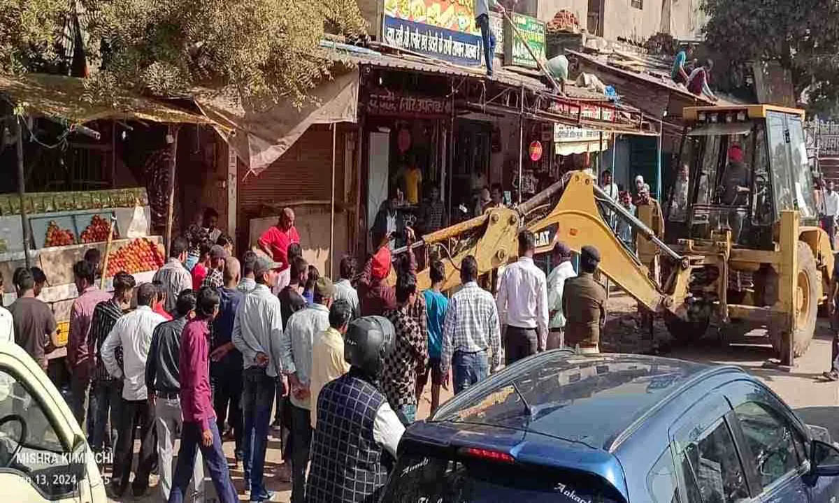 Bulldozer started on illegal occupation