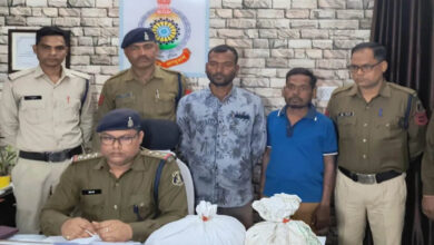 Ganja smuggler arrested with pistol and cartridges at bus stand