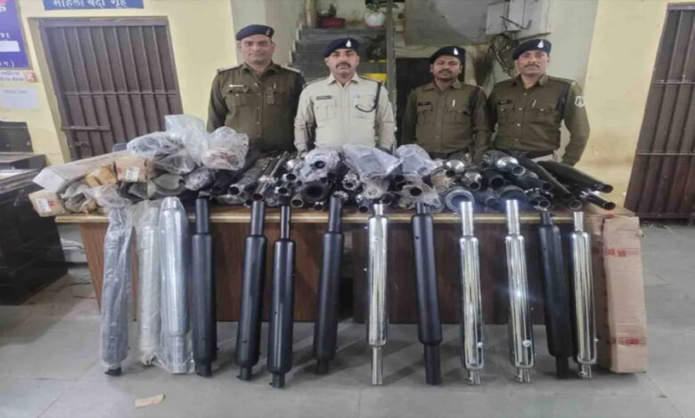 Police took major action on modified silencers, 103 silencers seized