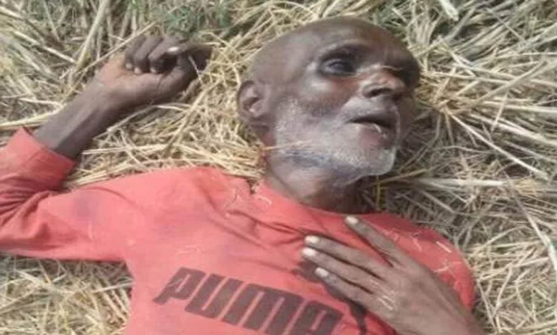 Dead body of unknown old man found, announcement made in nearby village