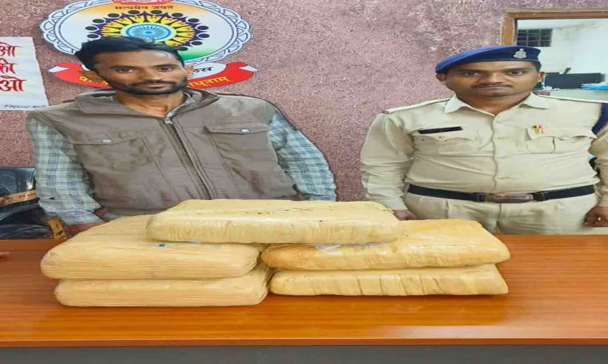 Ganja worth lakhs seized from Naya bus stand, smuggler arrested