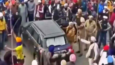 Gurdwara Management Committee Chairman's car attacked