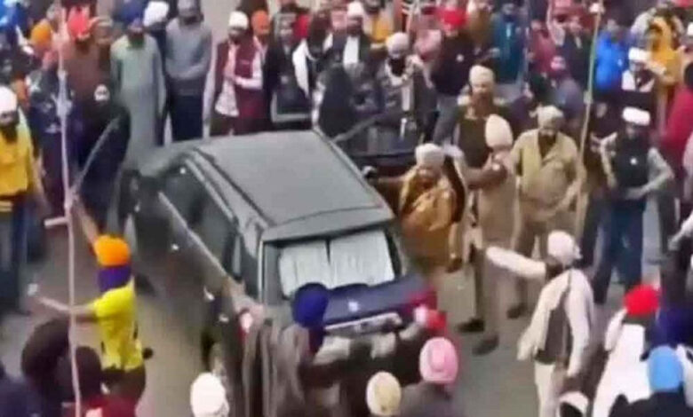 Gurdwara Management Committee Chairman's car attacked