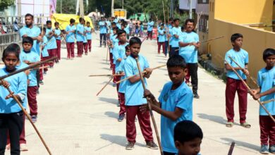 Vellore children create Silambam world record